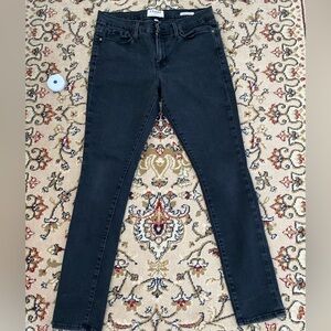 FRAME DENIM JEANS BLACK Le high skinny Size 32"